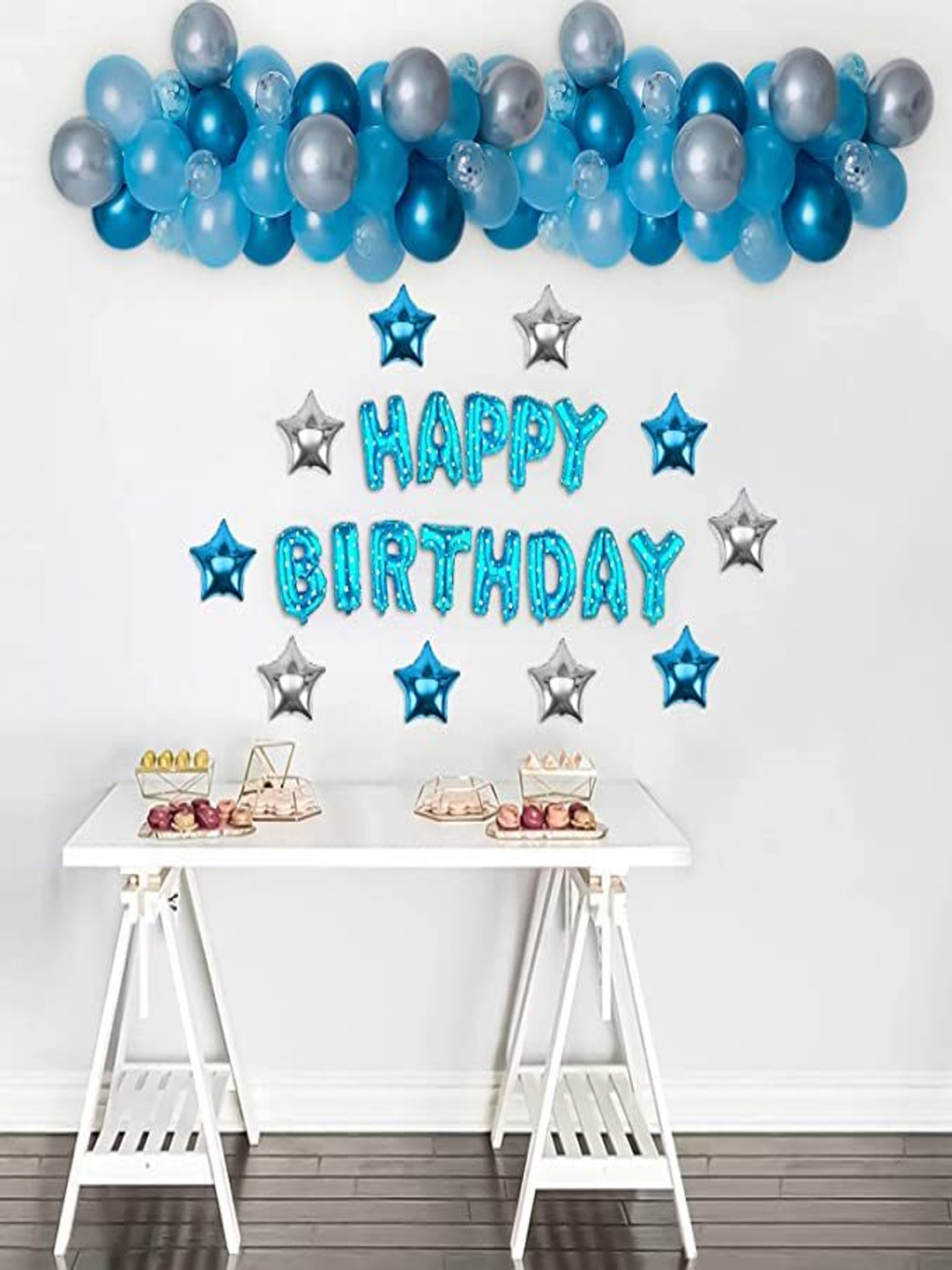 Special You Blue 60 Pieces Birthday Decor