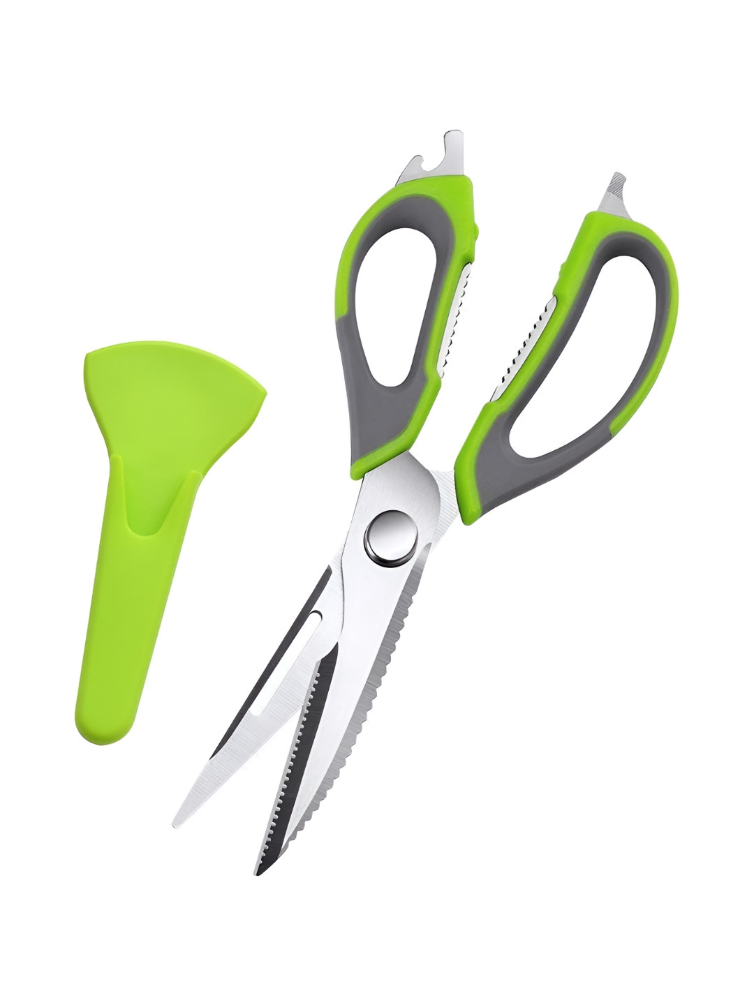 Baskety Green Stainless Steel Magnetic Scissors