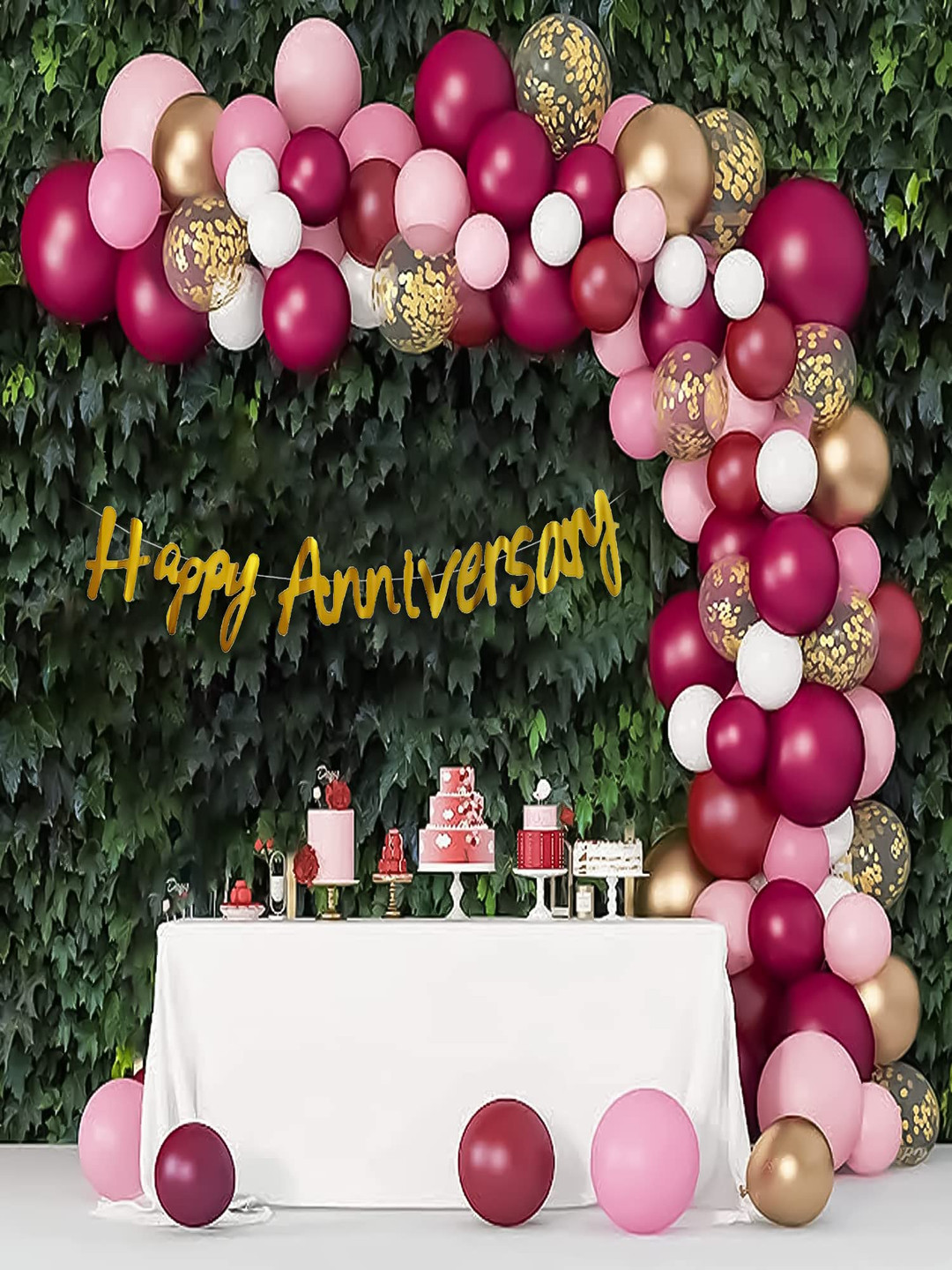 Special You 63-Pcs Burgundy Theme DecorationKit