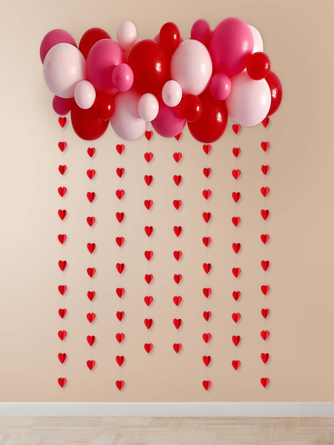 Special You 40 Pcs Red & White Patterned Festive Decor