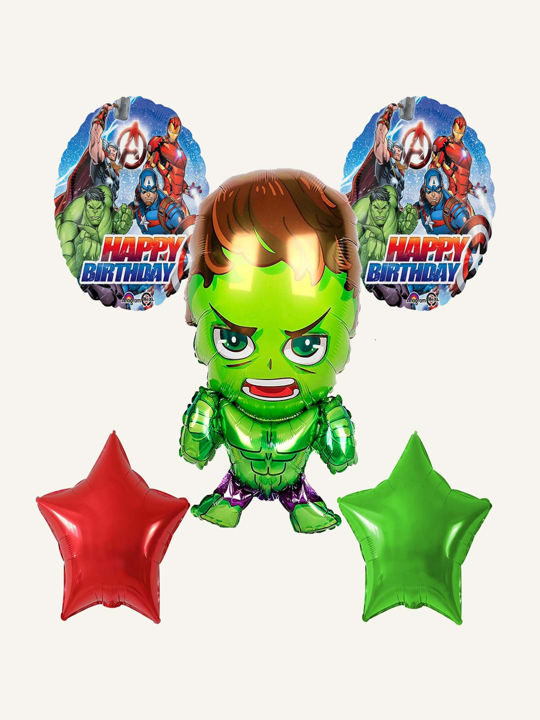 Special You 5 Pcs Green & Red Birthday Decorations