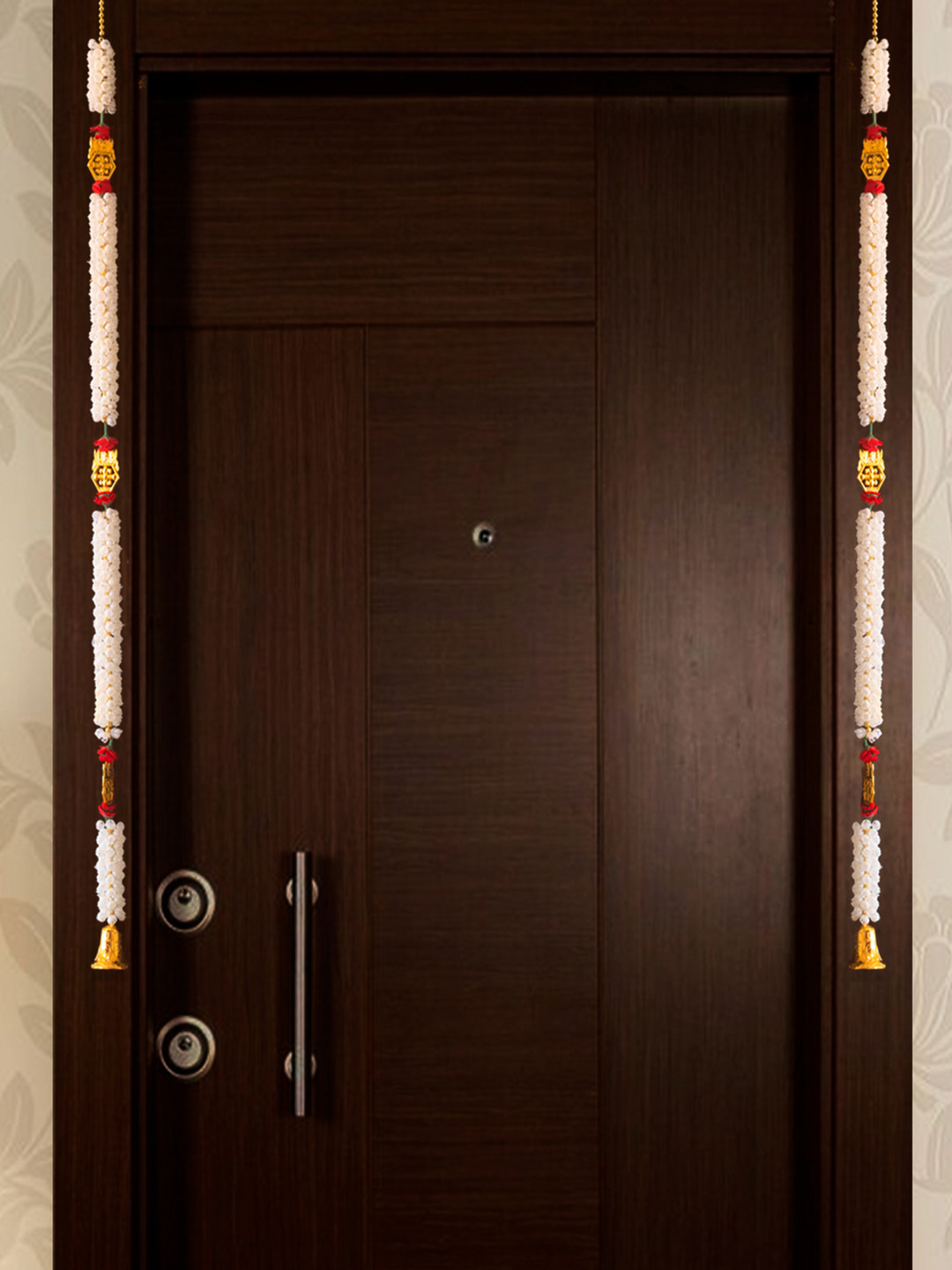 Special You White & Red 2 Pieces Textured Latkans Home decoration Items