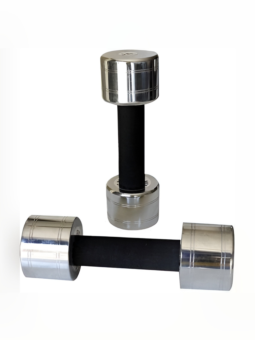 HackerX 2-Pcs Steel Dumbbells - 2 kg Each
