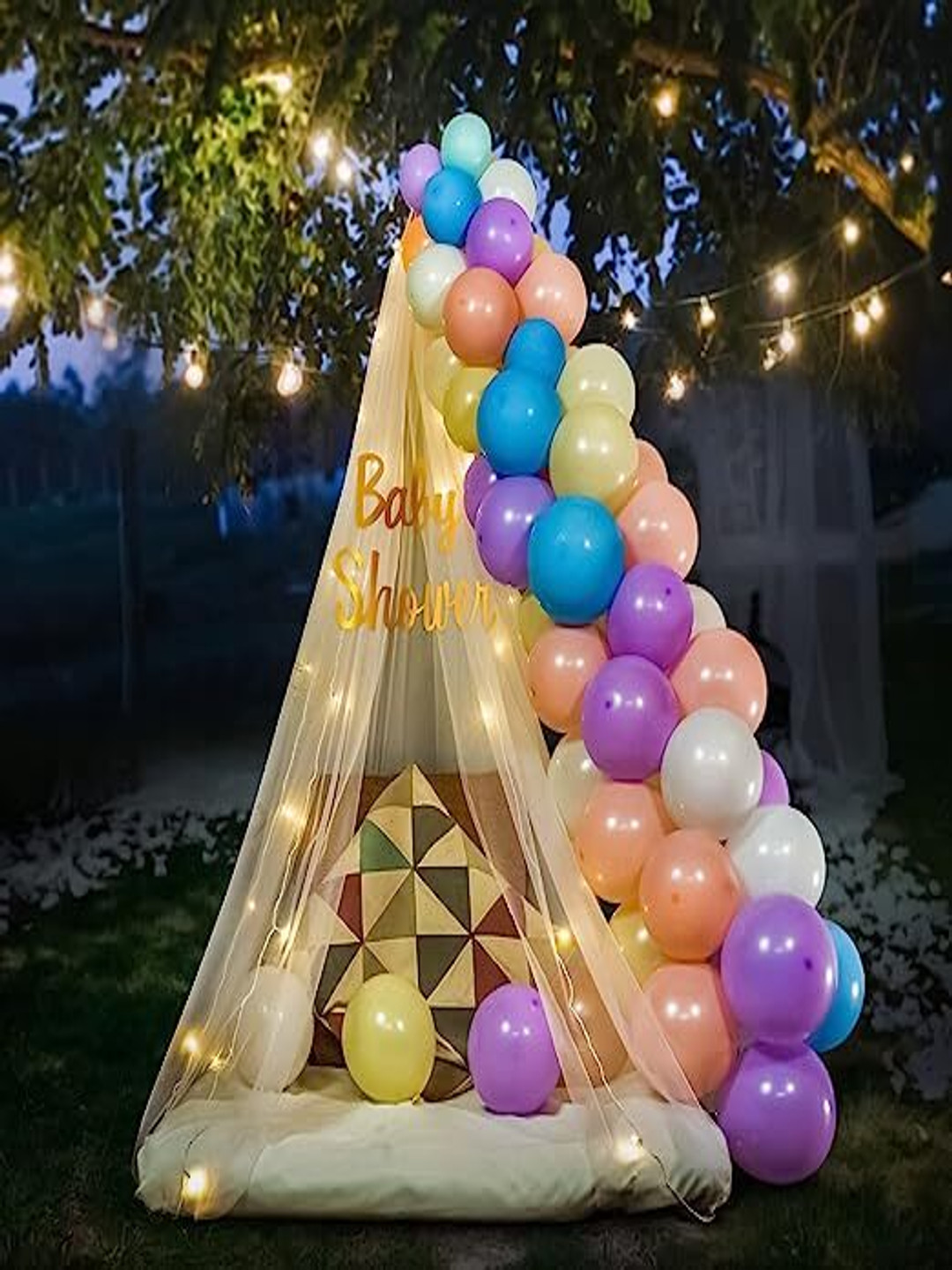 Special You 50-Pcs Yellow & Lavender Balloons Decoration Items