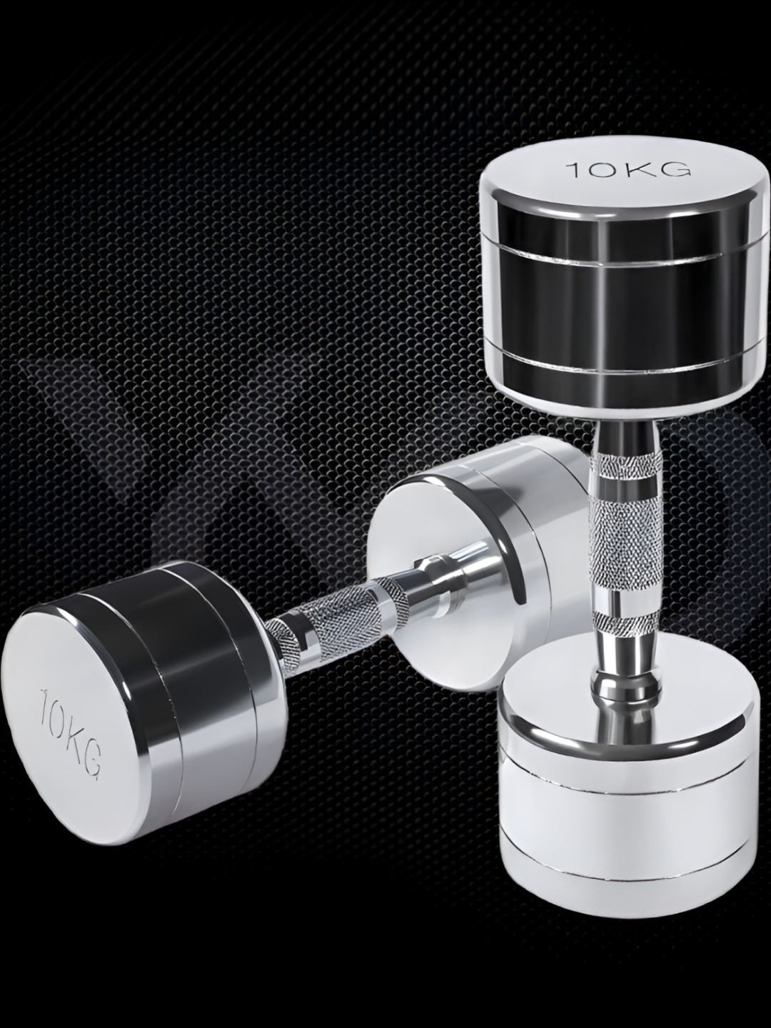 HackerX 2 Pieces Steel Fixed Weight Dumbbells - 10 kg Each