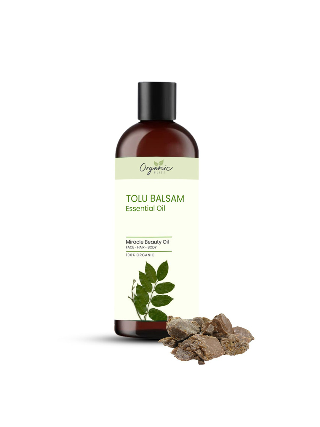 Organic Bliss Tolu Balsam Essential Beauty Massage Oil For Face Hair & Body - 50 ml