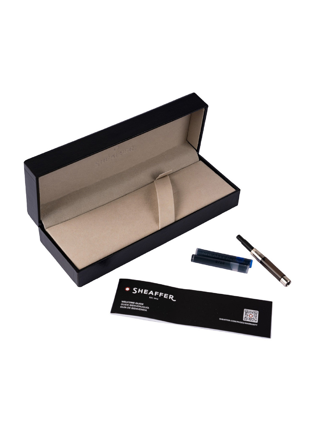 Sheaffer Black with Gold Trim E9475 Sagaris Fine Nib Fountain Pen