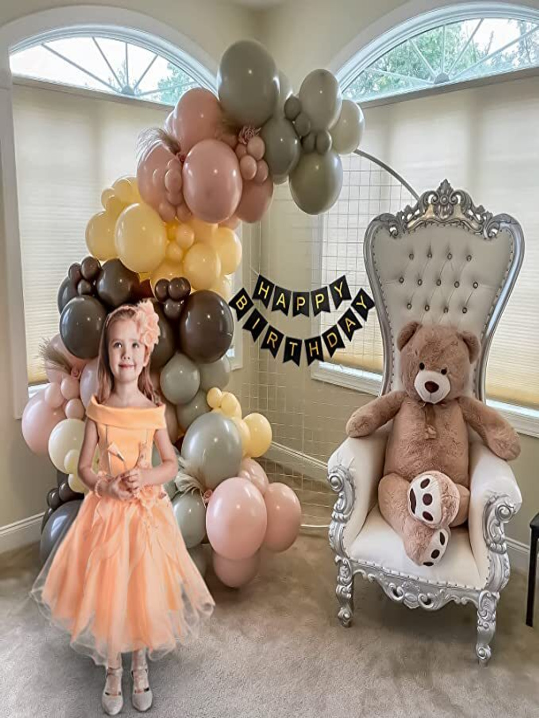 Special You Grey & Brown 63 Pieces Balloons Decoration Items