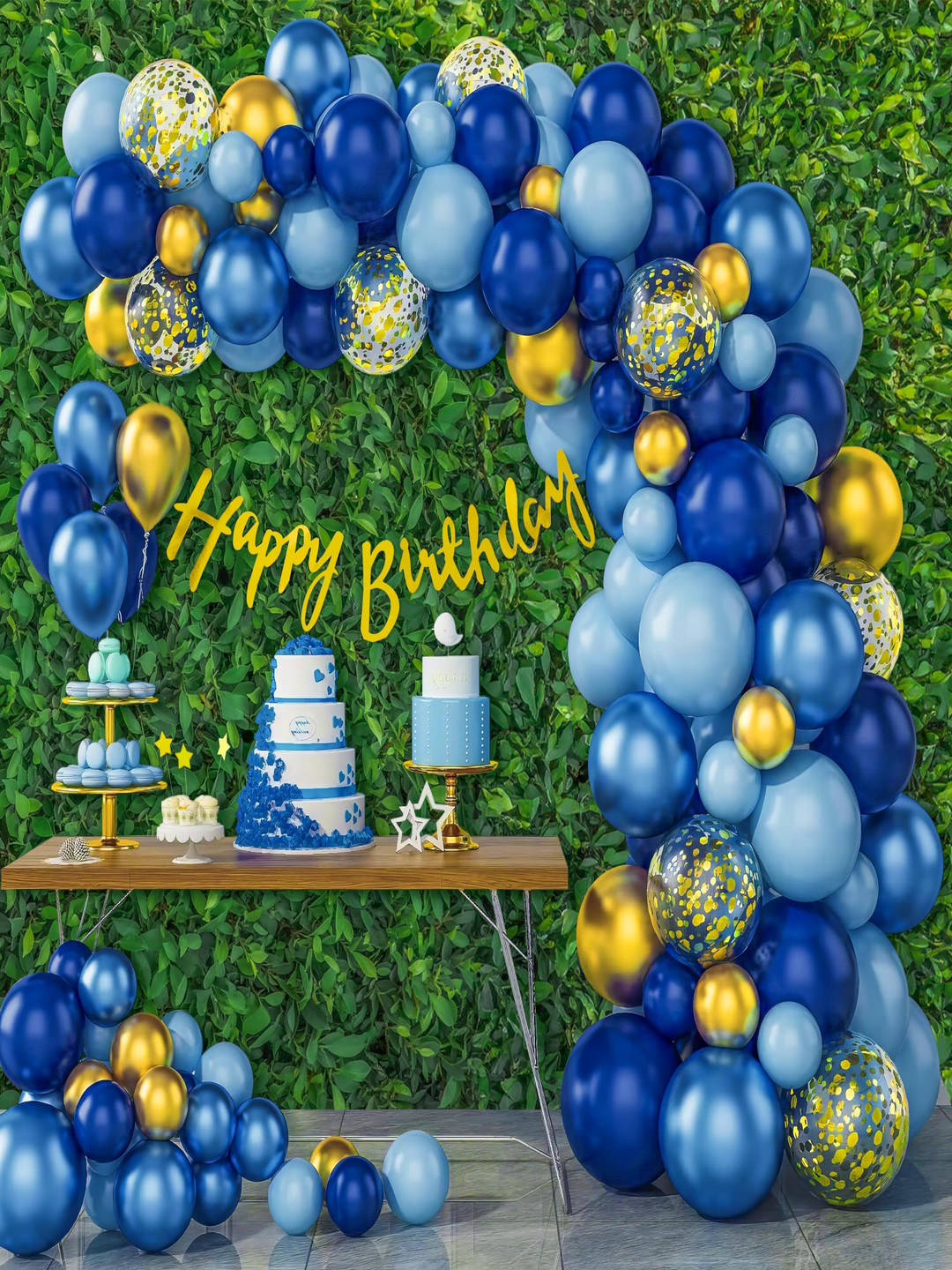 Special You Set Of 61 Blue Festive Decors
