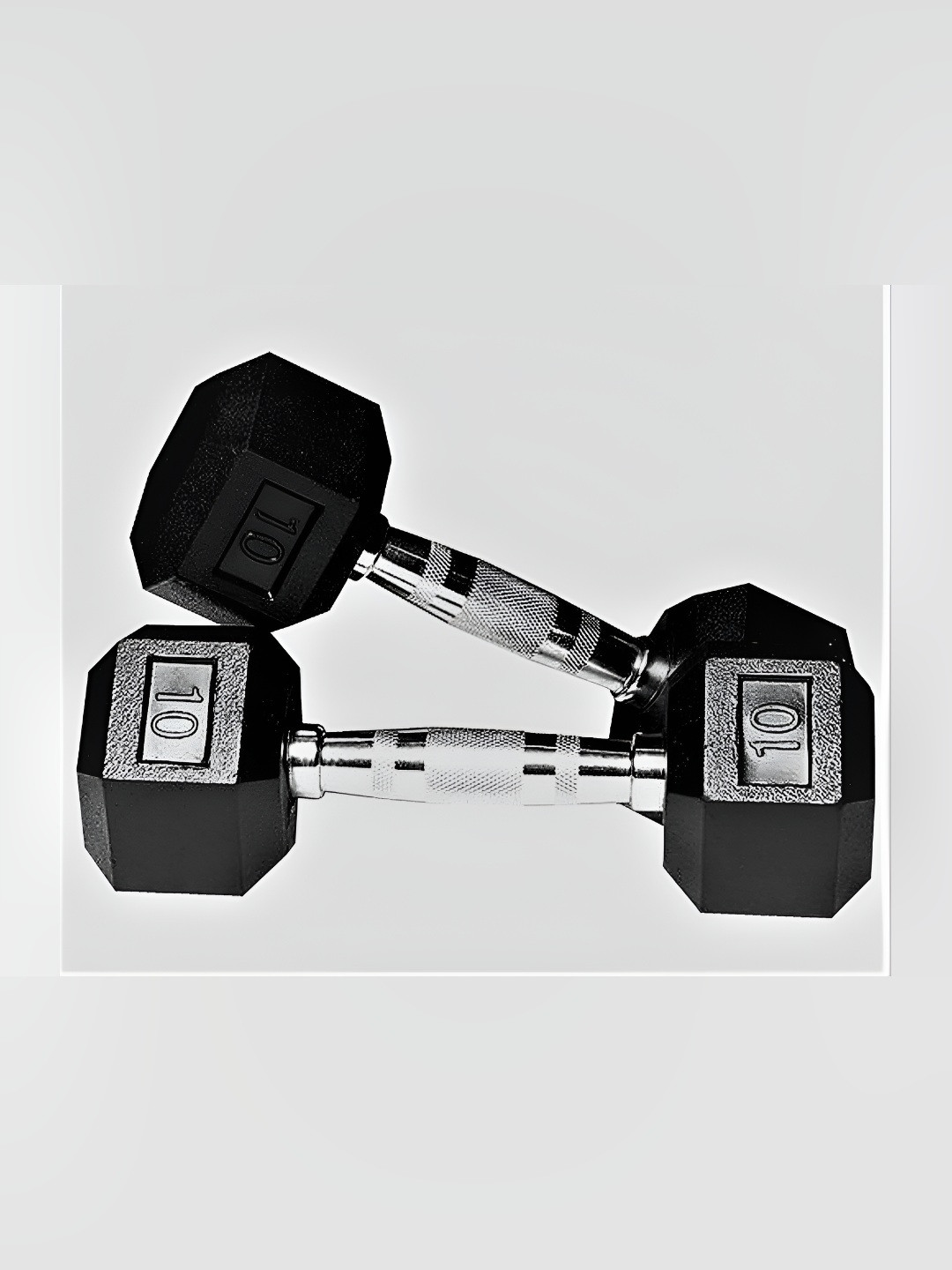 HackerX 2 Pieces Fixed Weight Dumbbells - 10Kg Each