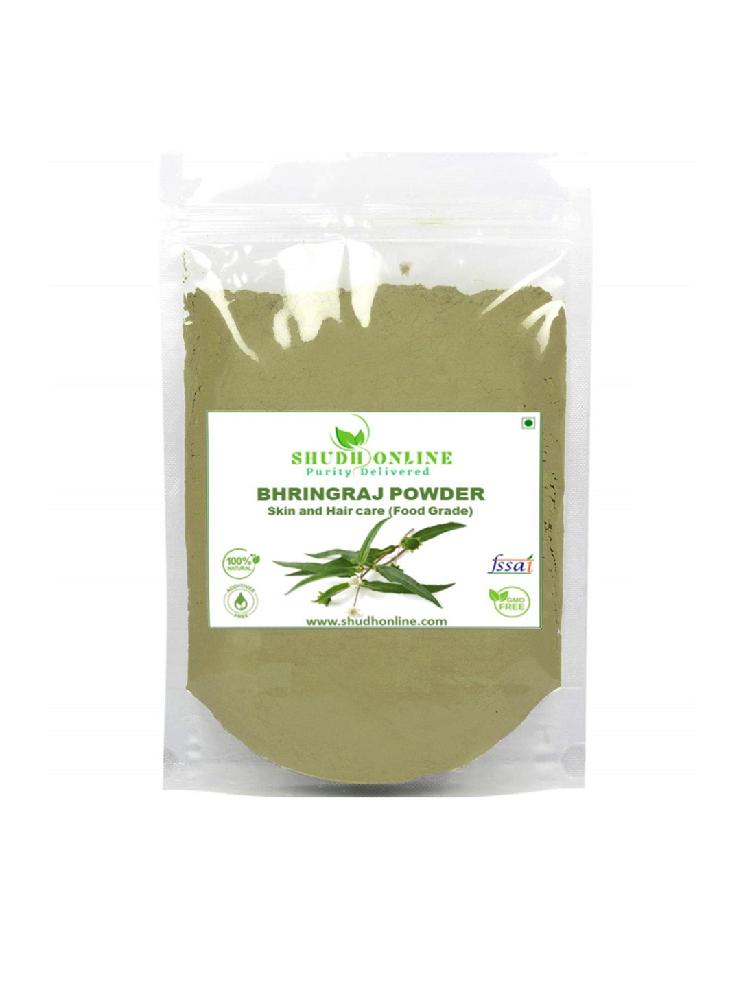 Shudh Online Bhringraj Powder For Hair Strengthening & Skin Care - 500 g