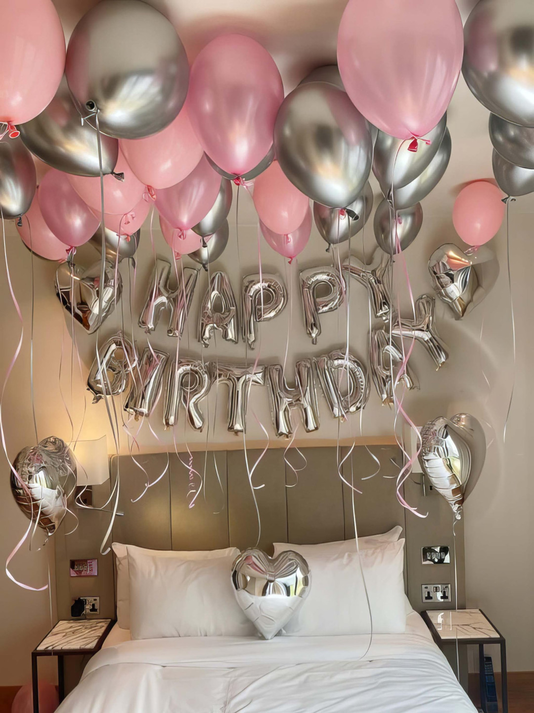 Special You 29 Pcs Pink Textured Birthday Decorations