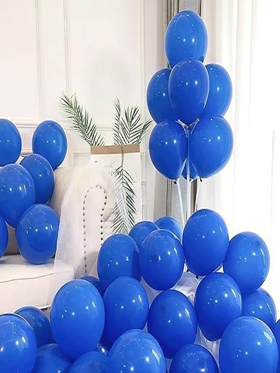 Special You 200 Pcs Blue Metallic Balloons