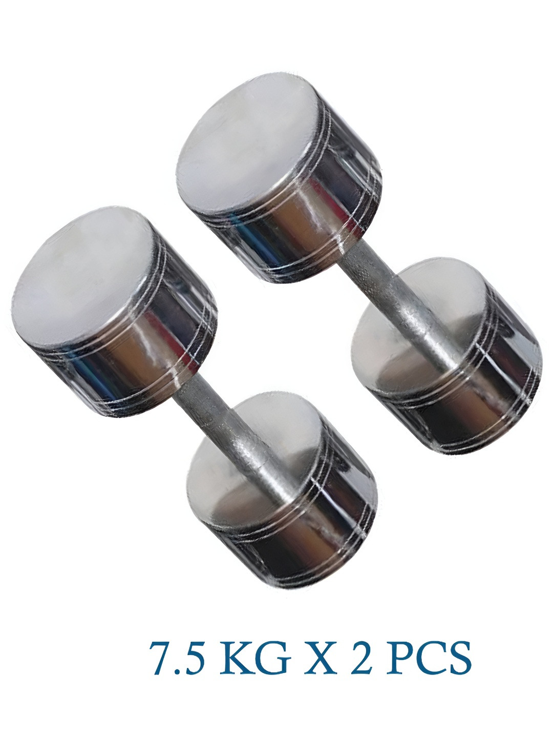 HackerX 2 Pieces Steel Fixed Weight Dumbbells - 7.5 kg Each