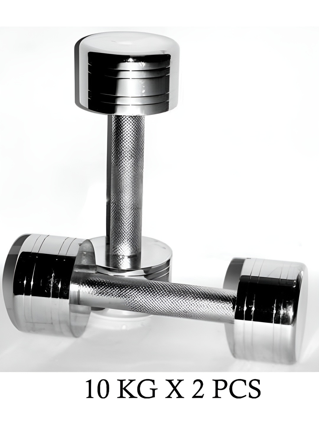 HackerX 2-Pcs Steel Fixed Weight  Dumbbells 20 kg