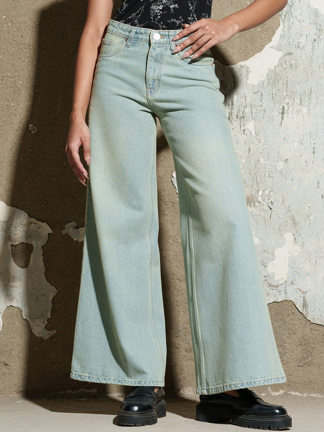 FREAKINS Women Alice Blue Trunk Fit Jeans