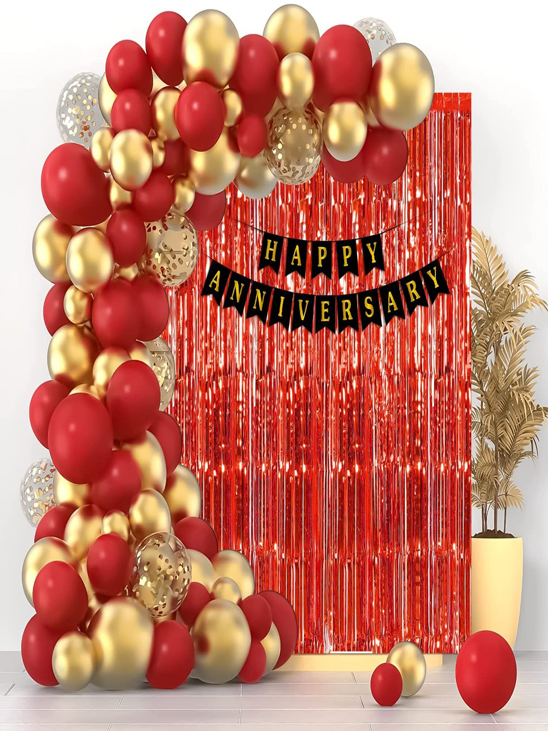 Special You 55Pcs Red Confetti Balloons Birthday Decorations