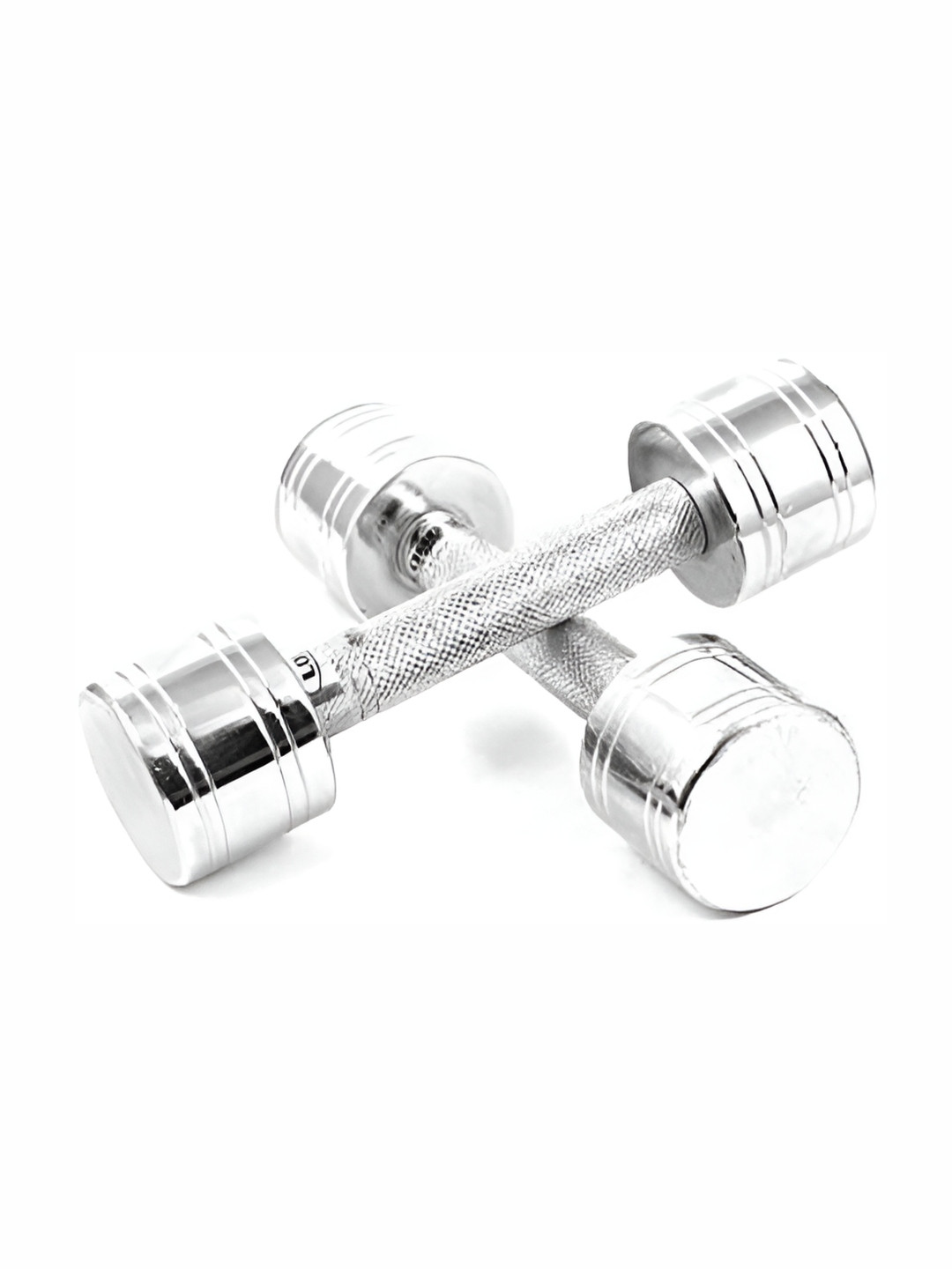 HackerX Set Of 2 Chrome Plated Steel Dumbbells 6 kg Each