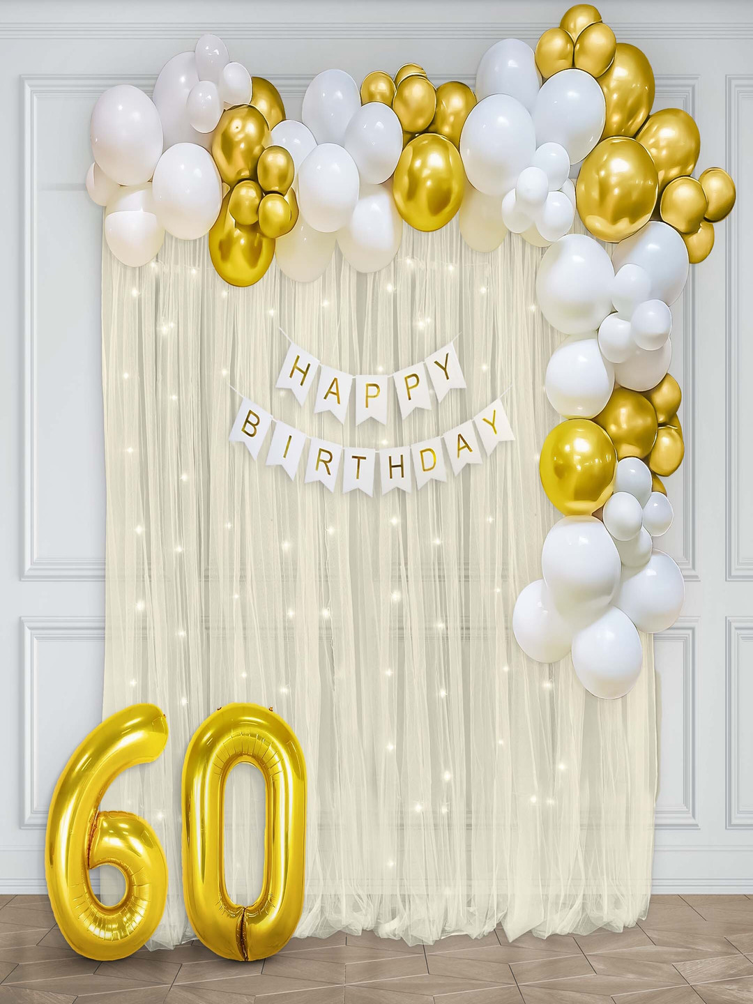 Special You Yellow & White 70 Pieces Balloons Birthday Celebrations
