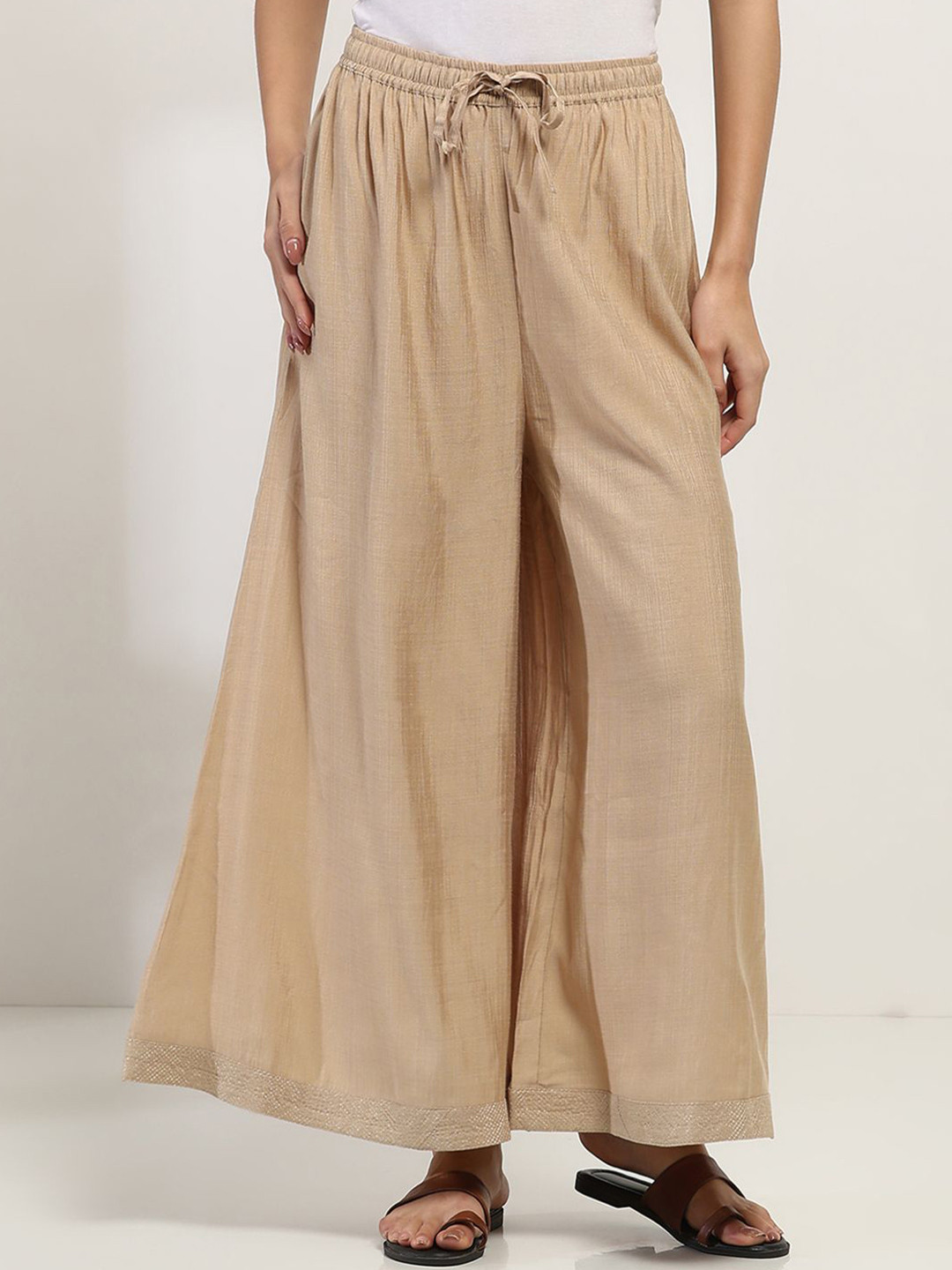 Rangriti Women Knitted Ethnic Palazzos