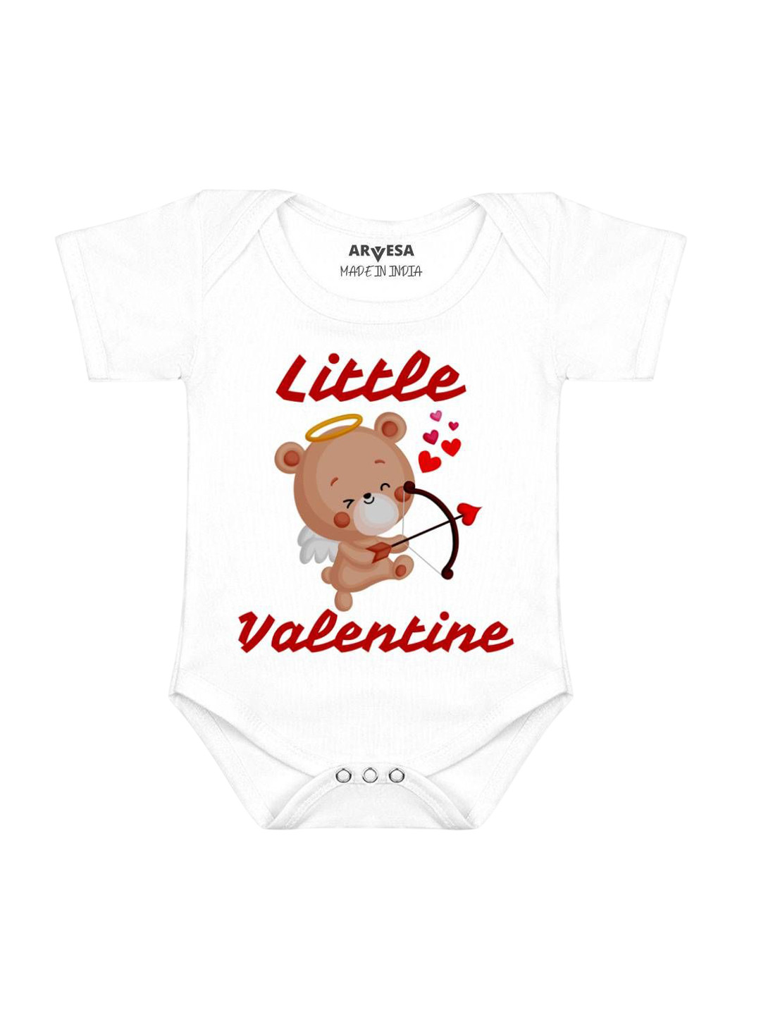 Arvesa Kids Little Valentine Printed Baby Bodysuit