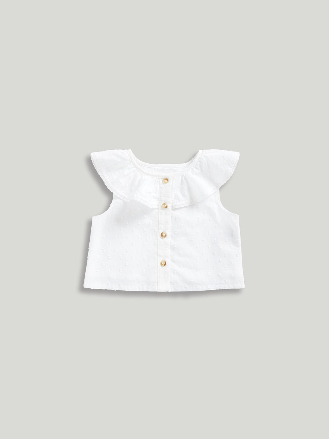 mothercare Peter Pan Collar Cotton Top
