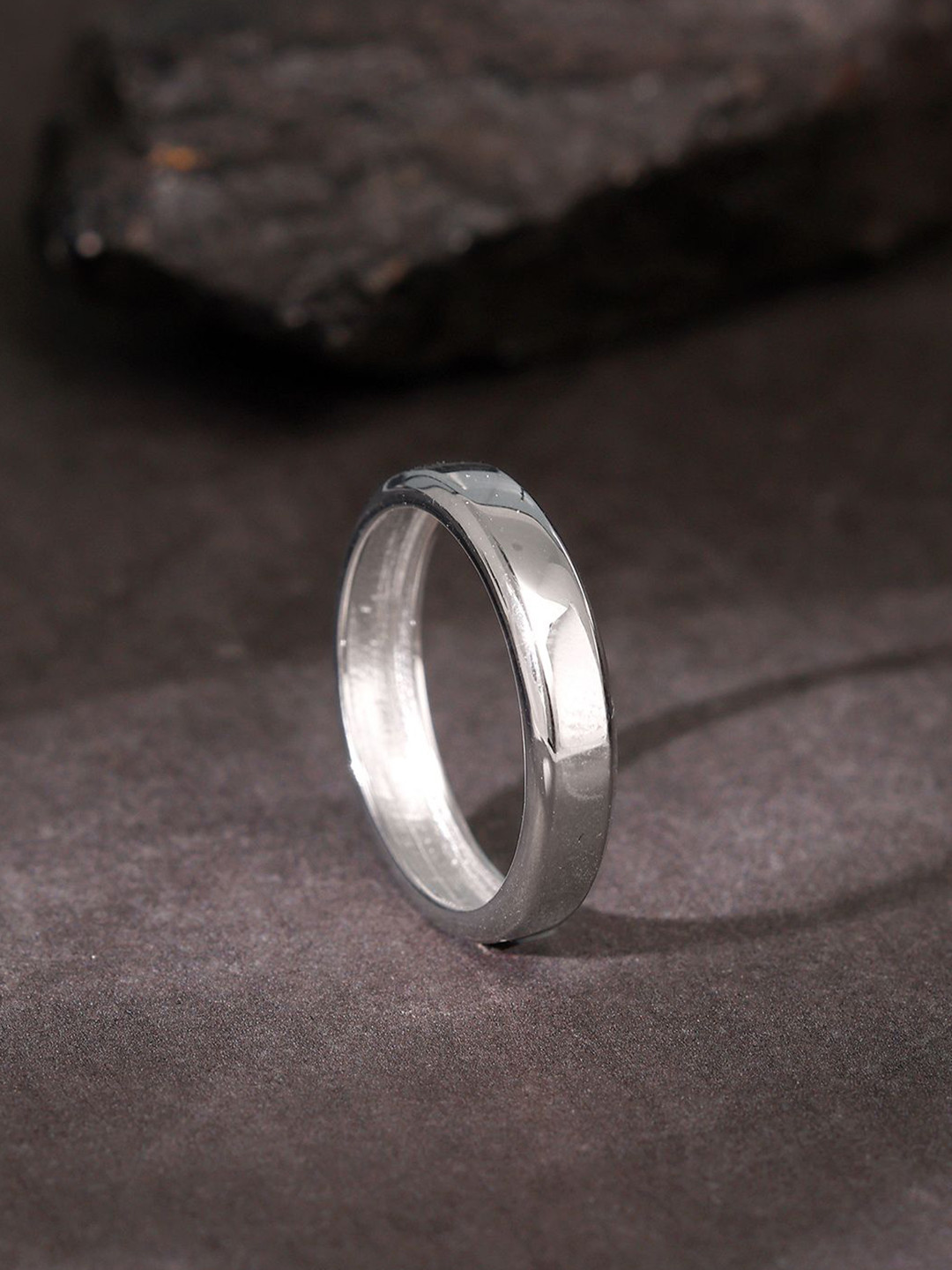 GIVA 925 Silver Rhodium-Plated Resilient Ring For Him