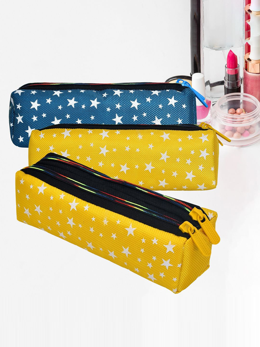 Kuber Industries Set Of 3 Star-Designed Utility Pouch