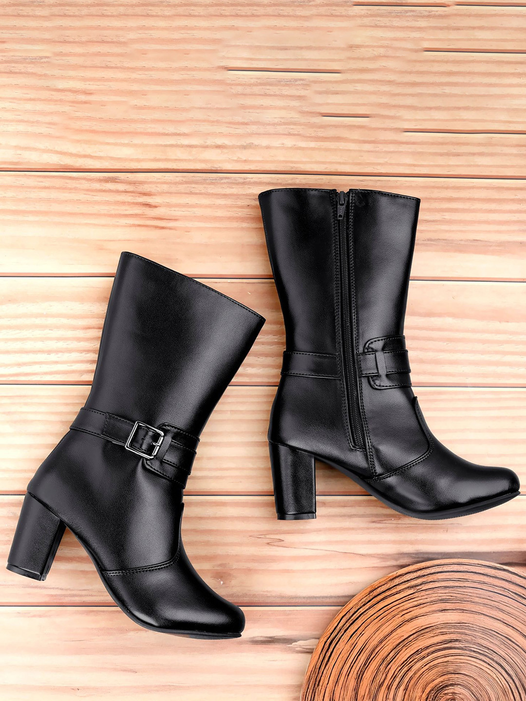 riffway Women High-Heel Zipper Regular Ankle Boots