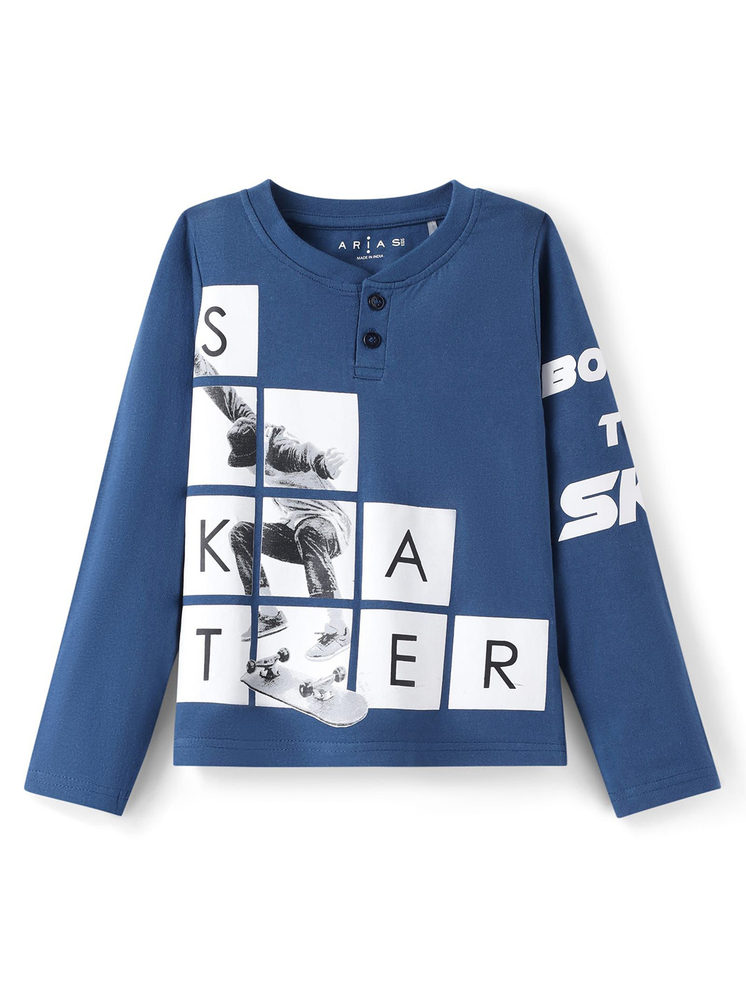 ARIAS By LARA DUTTA Boys Printed V-Neck T-shirt