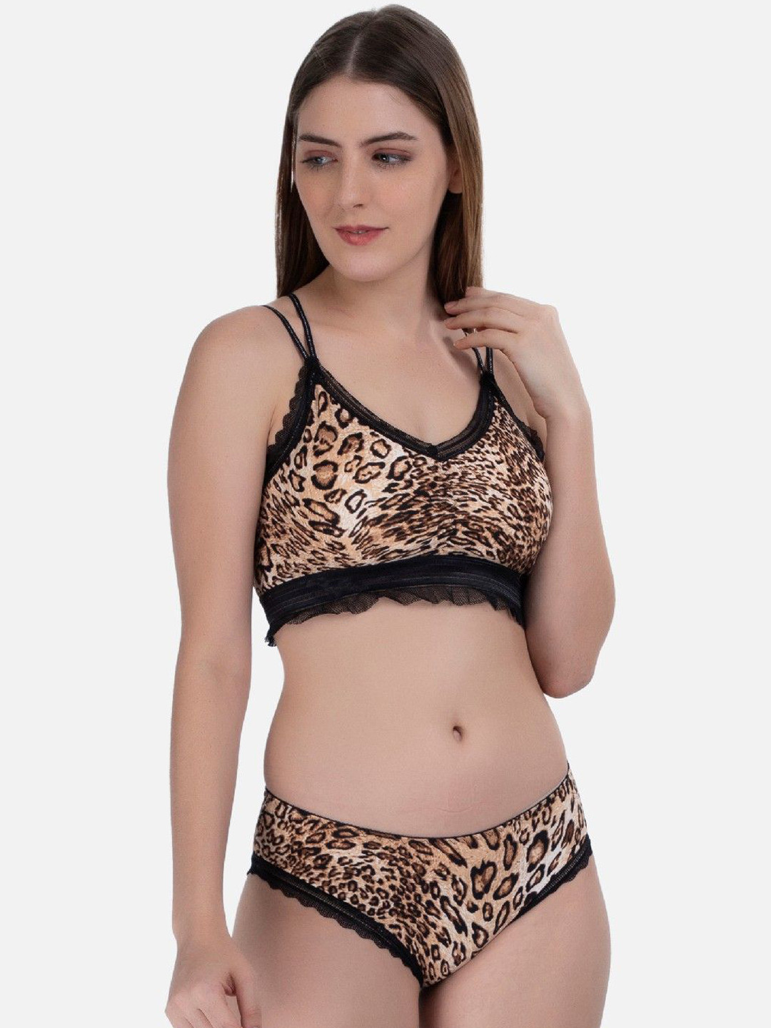 Poftik Animal Printed Padded  Lingerie Set 1PC_FREE_TIGER_SET_OLD_PRINT__A1