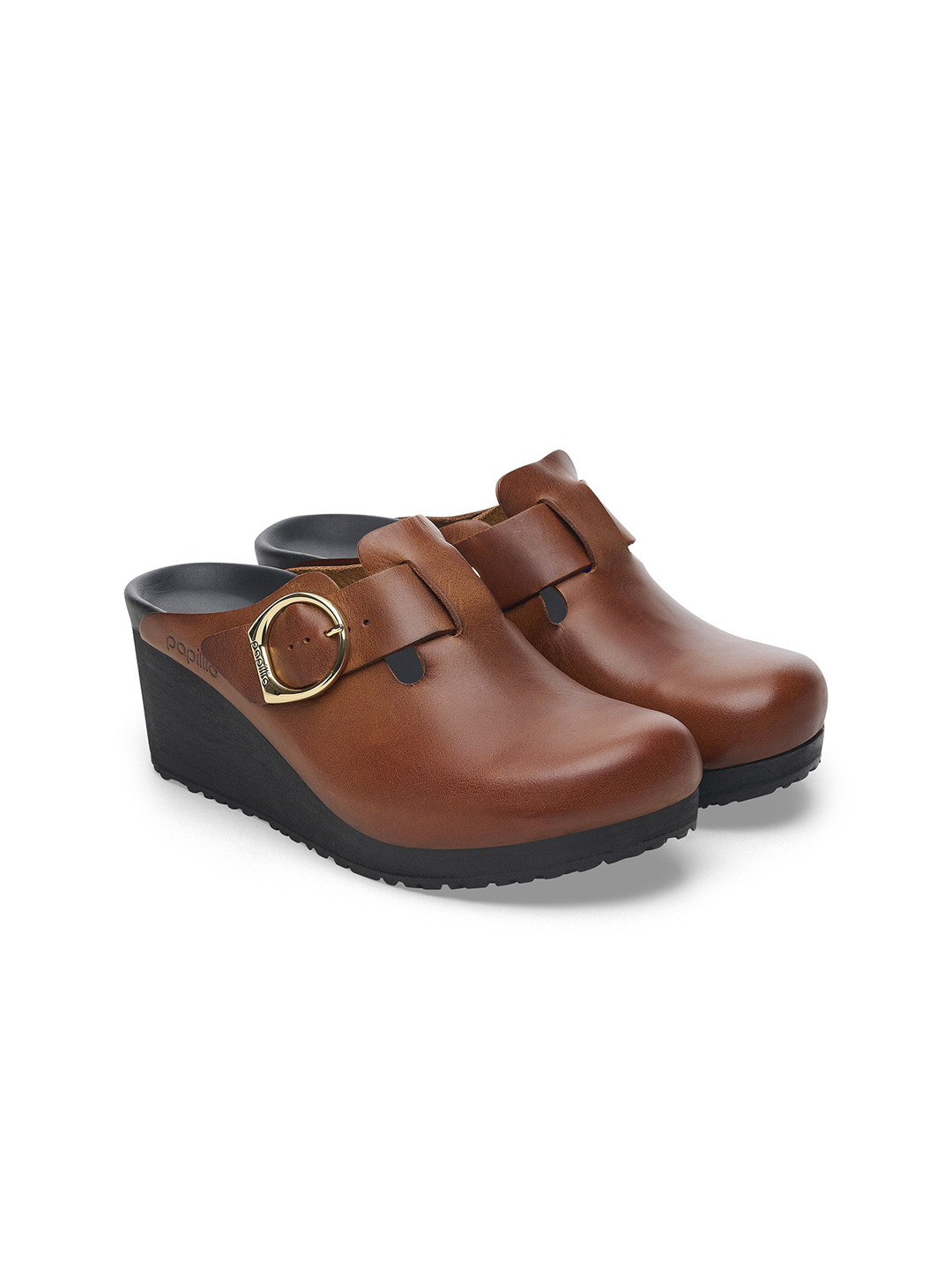 Birkenstock Leather Wedge-Heeled Heels