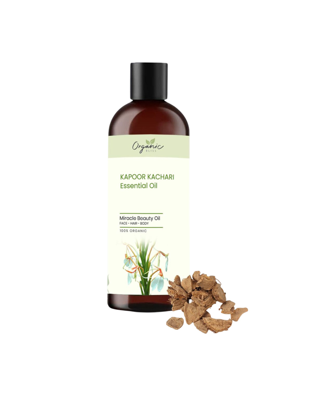 Organic Bliss Kapoor Kachari Essential Beauty Massage Oil For Face Hair & Body - 50 ml