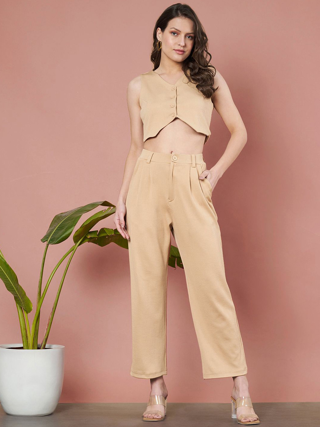 Slenor Sleeveless Button-Up Vest Waistcoat