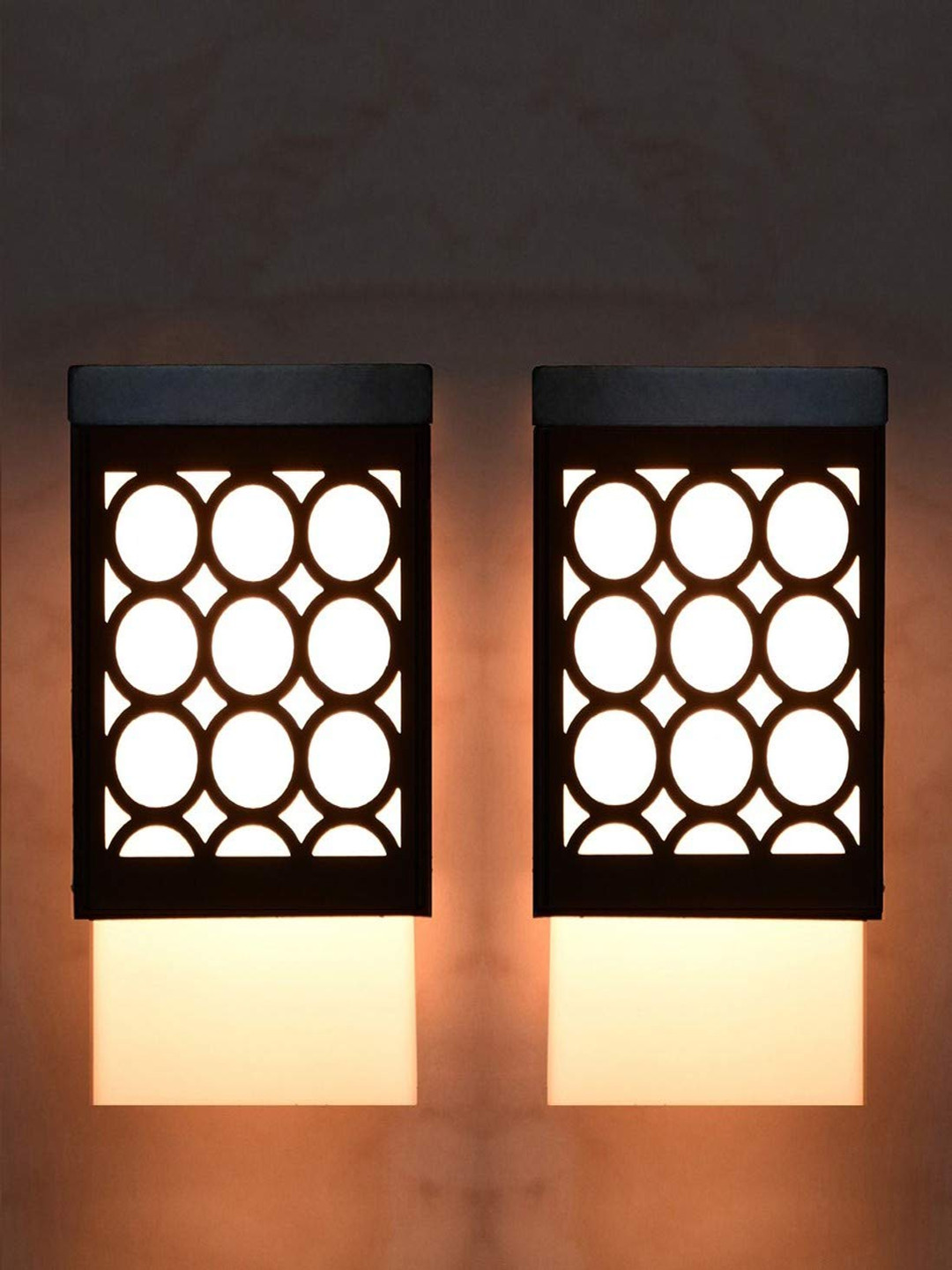 Gojeeva Black 2 Pieces Wood Square Shaped Ceiling Lamps