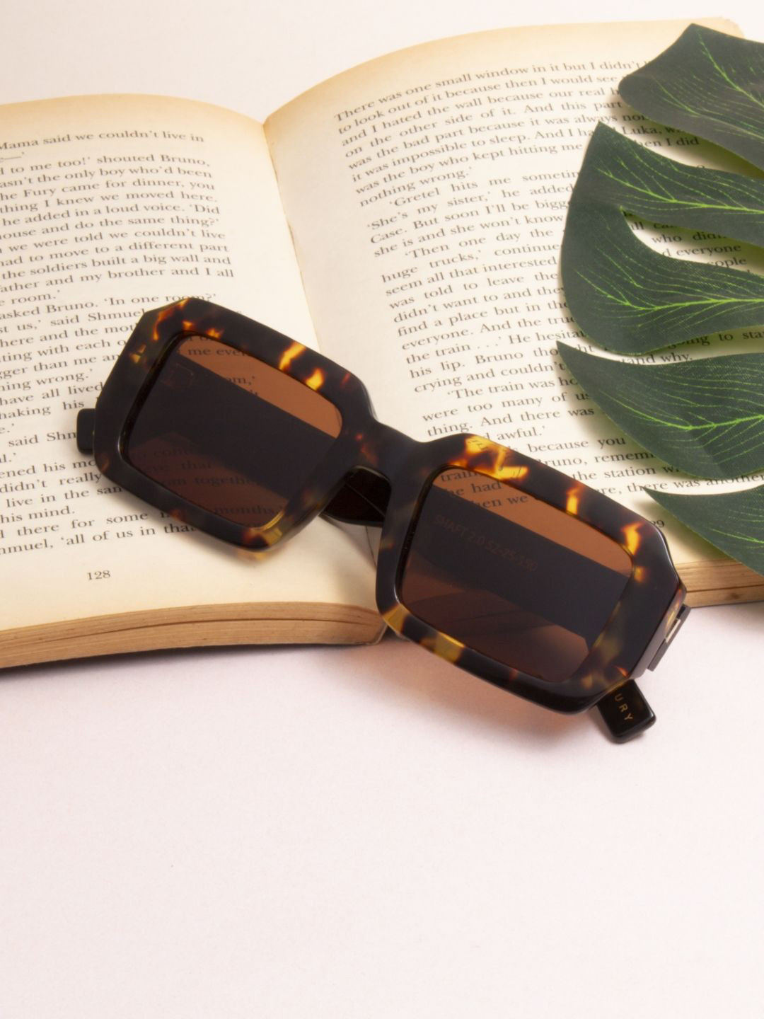 Ted Smith Premium Acetate Unisex Square Sunglasses with Polarised Lens