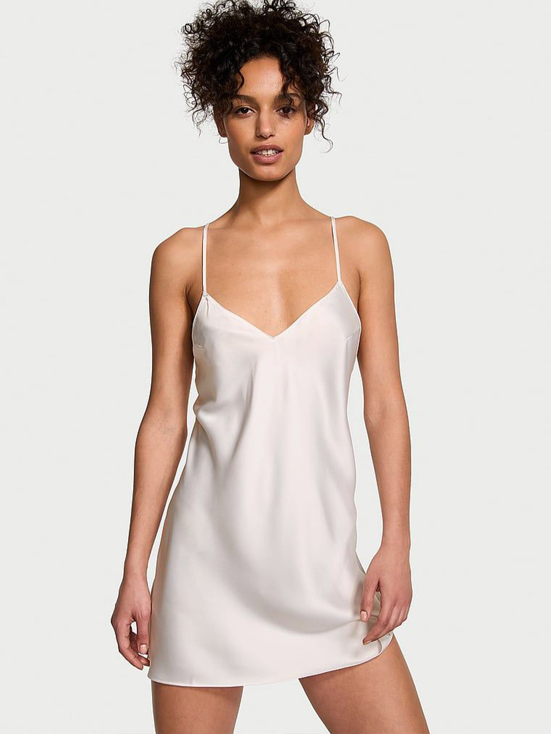 Victoria's Secret Satin Open-Back Slip