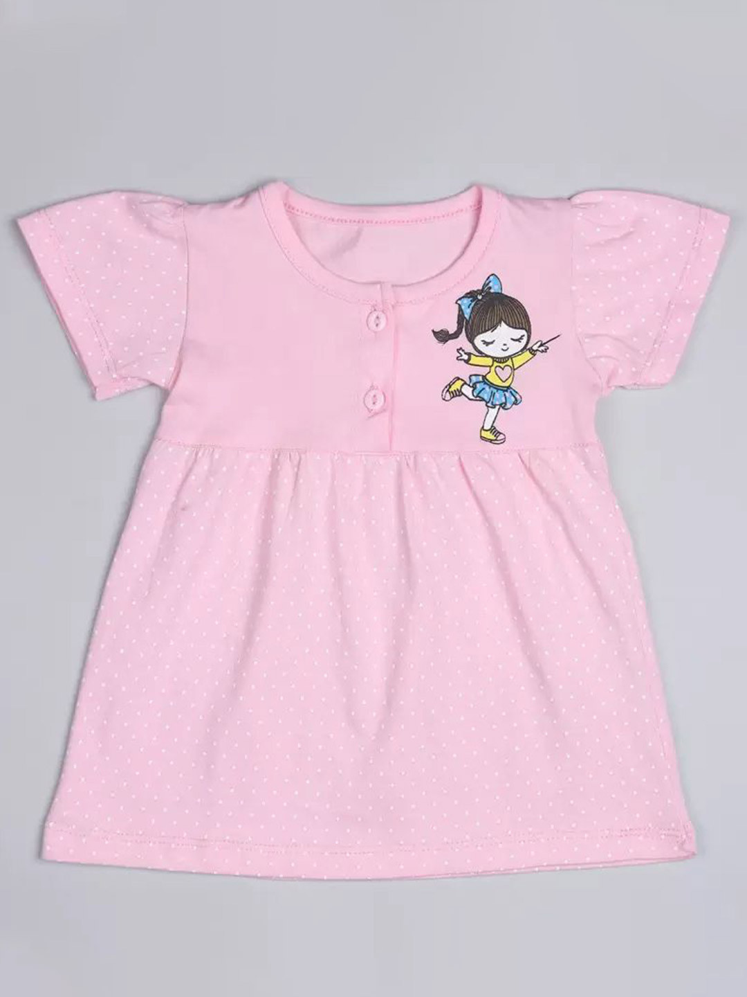 PARYAG Print Flutter Sleeve A-Line Dress