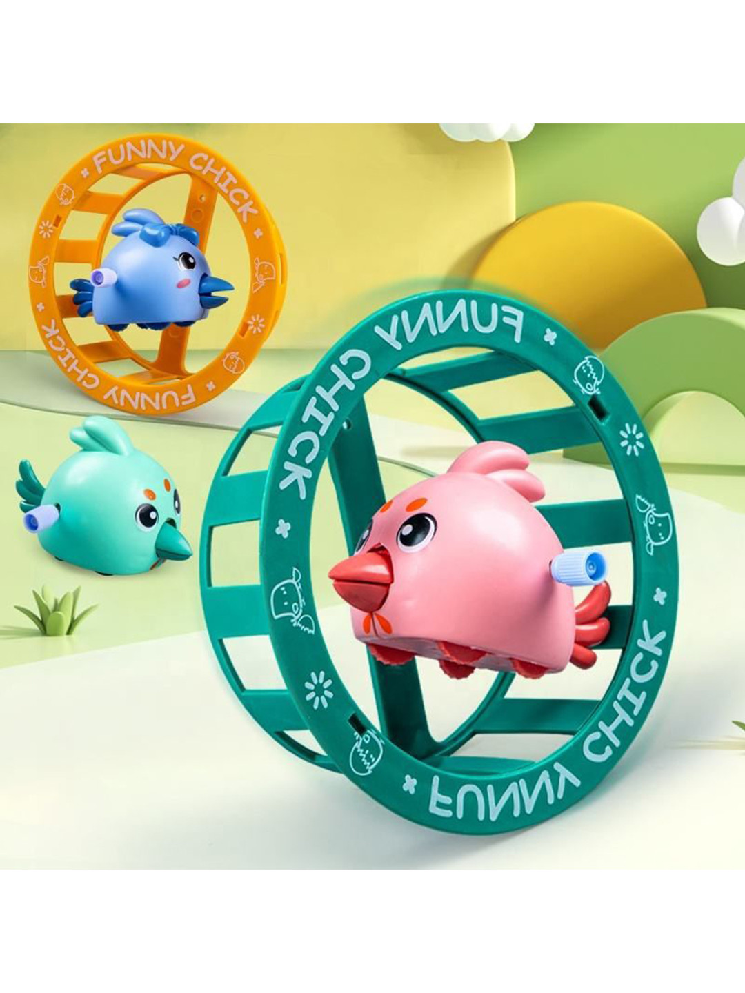 OPINA Pack Of 3 BPA Free Spinner Activity Toys and Games