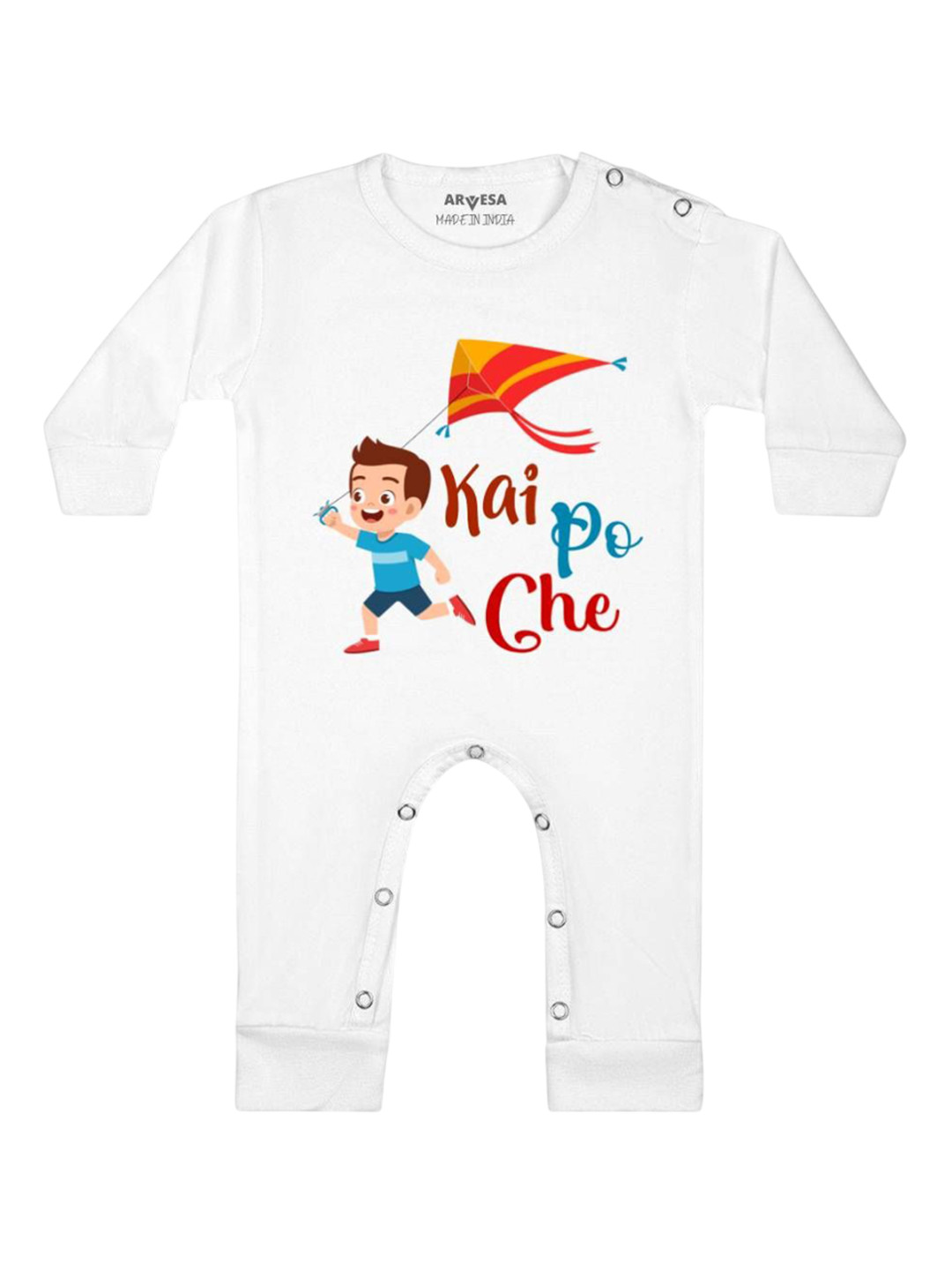 Arvesa Kai Po Che Printed Baby Romper
