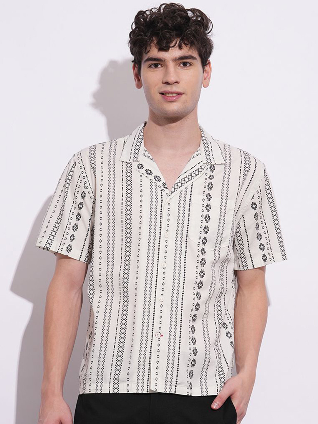 Being Human Men Classic Opaque Printed Casual Shirt