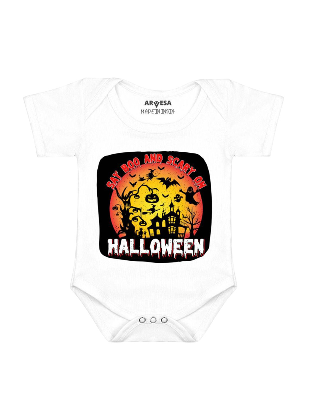Arvesa Kids First Halloween Printed Baby Bodysuit
