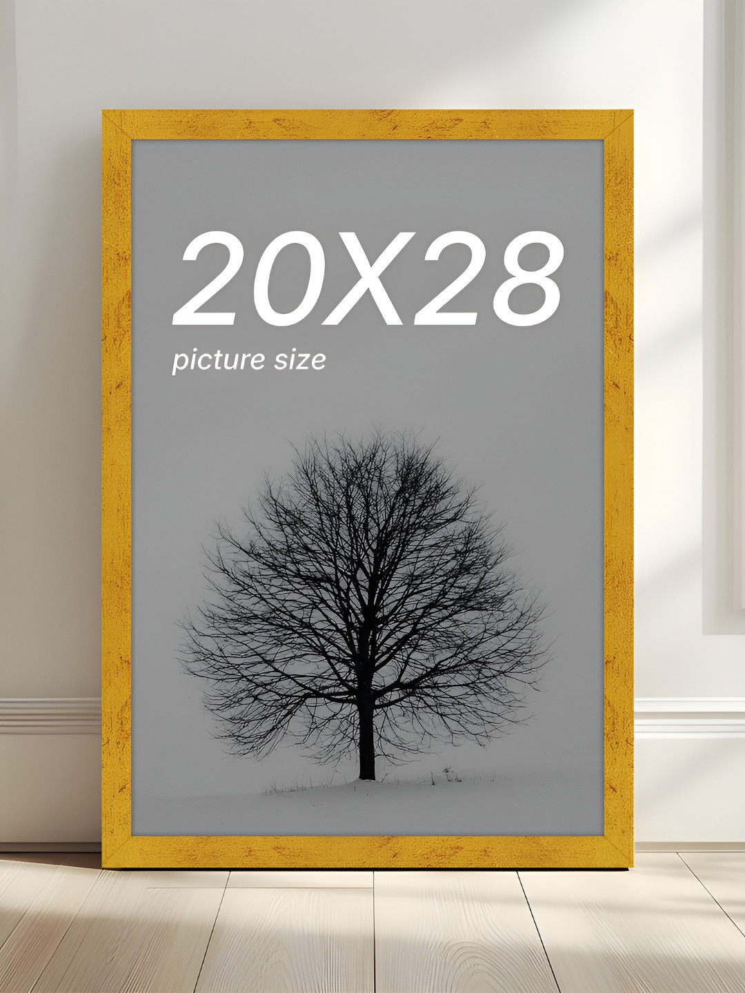 Art Street Gold-Toned and Silver-Toned Printed Wooden Wall Photo Frame
