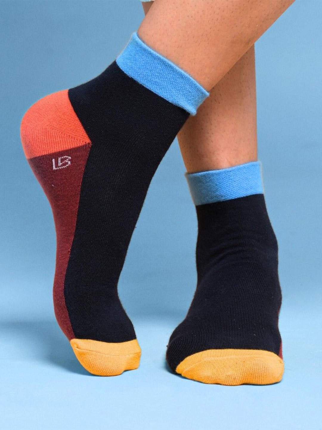 Lazy Bums Unisex Pack Of 3 Patterned Ankle Length Socks