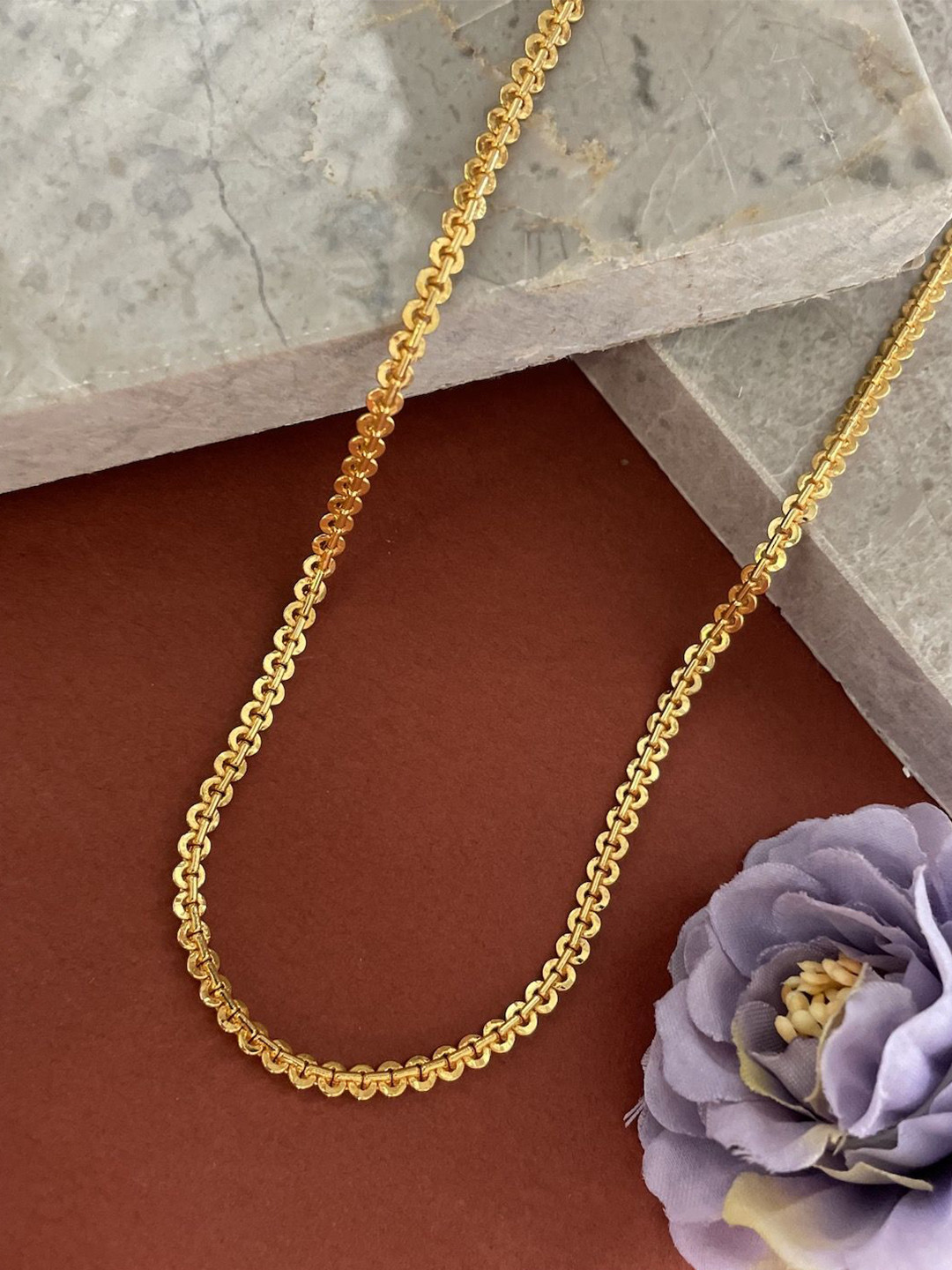 Digital Dress Room Gold-Plated Minimal Chain Necklace