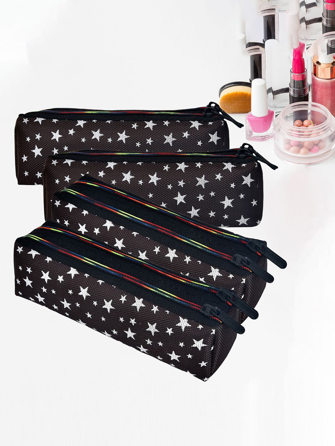 Kuber Industries Set Of 4 Star Design Multi-Utility Pouch