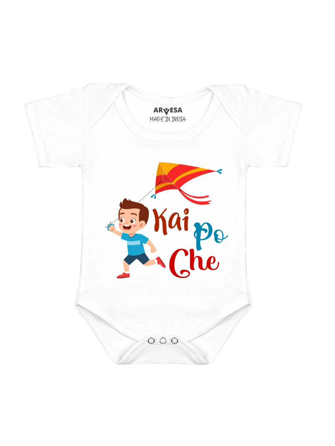 Arvesa Kai Po Che Printed Baby Romper