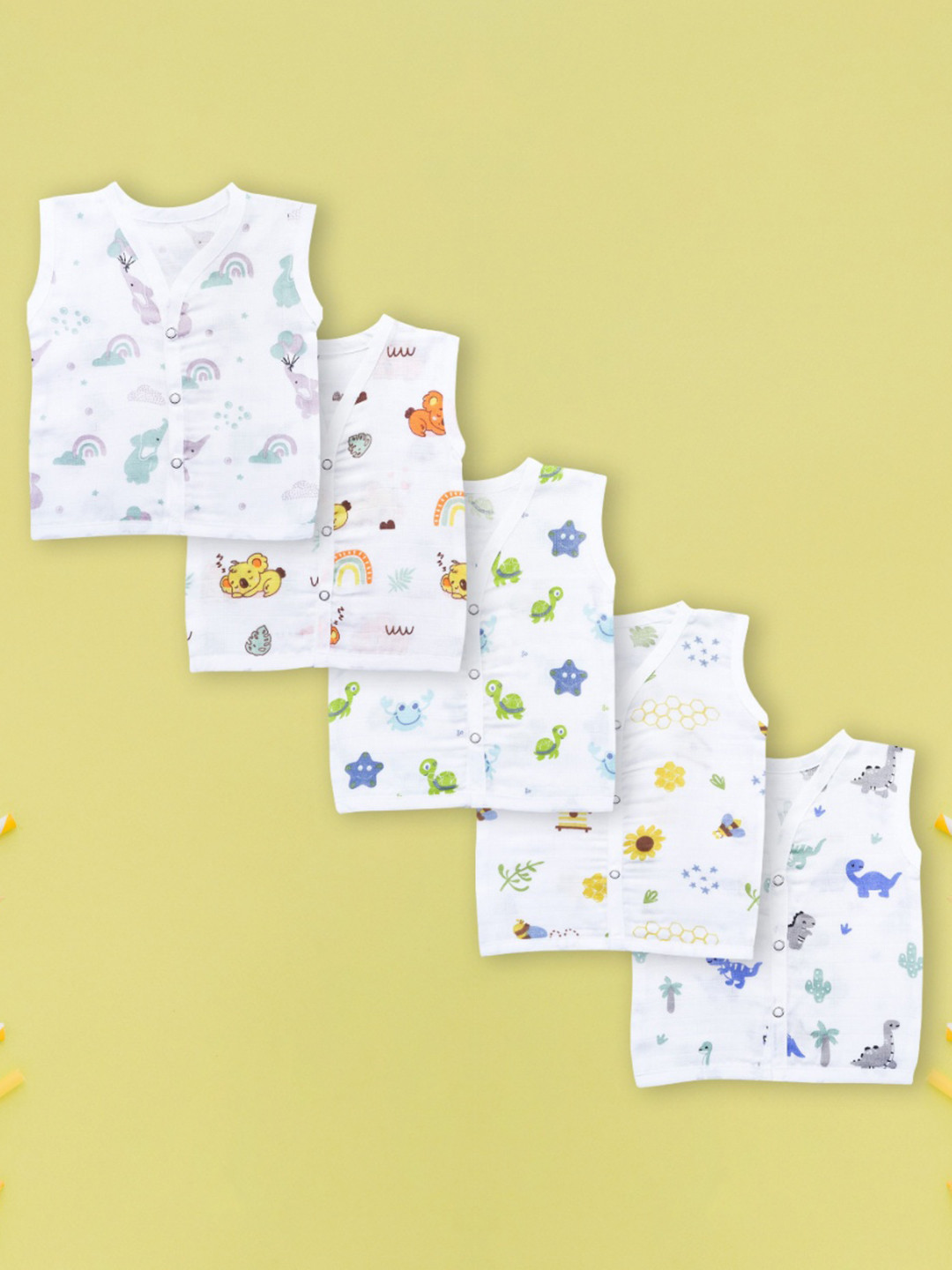 YUV Kids 5 Printed Applique T-shirt