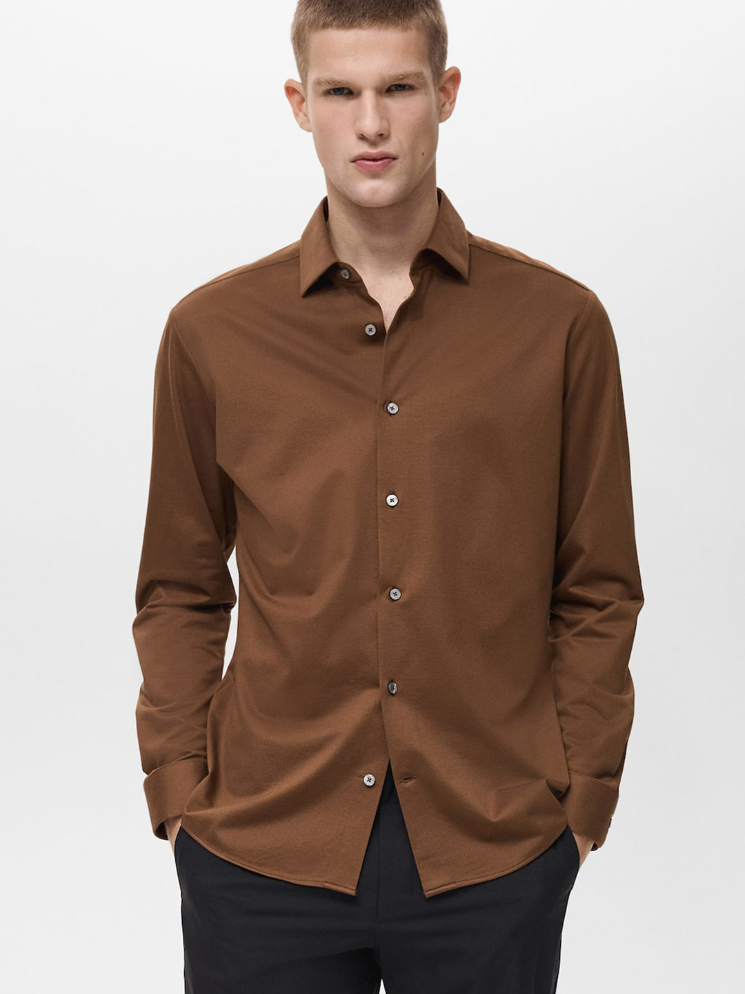 MANGO MAN Comfort Non-Iron Casual Shirt