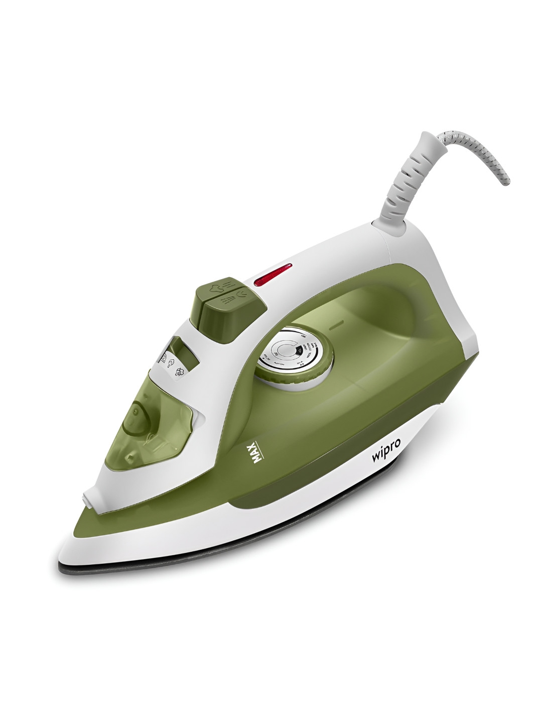 Wipro Vesta Gs202 Powerful Olive Green 1600 Watt Steam Iron With 220 ml Water Tank